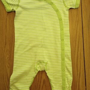 Striped Green Kids One Piece